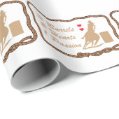 Barrel Racing Cadeaupapier (Rol Hoek)