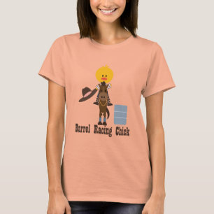 Barrel Racing Chick Dames Shirt