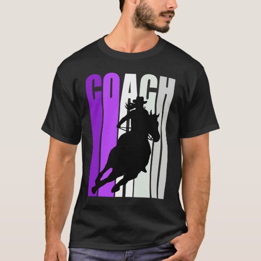 Barrel Racing Coach Instructor Cowgirl Hat Western T-shirt (Voorkant)