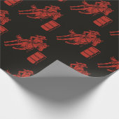 Barrel racing cowgirl- cadeau wrap cadeaupapier (Hoek)