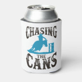 Barrel Racing die de blikken achtervolgt Blikjeskoeler (Blikje Achterkant)