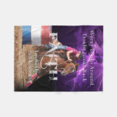 Barrel Racing Faith Blanket Fleece Deken (Voorkant (Horizontaal))