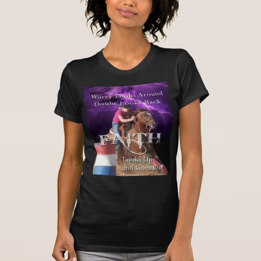 Barrel Racing Faith T-shirt (Voorkant)