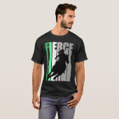 Barrel Racing Fierce Cowgirl Hat Western Theme Gre T-shirt (Voorkant volledig)