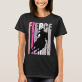 Barrel Racing Fierce Cowgirl Hat Western Theme Sou T-shirt (Voorkant)