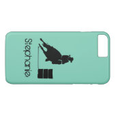 Barrel Racing Girl Silhouette op een groene achter Case-Mate iPhone Case (Achterkant (Horizontaal))