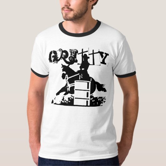BARREL RACING GRITTY T-SHIRT (Voorkant)