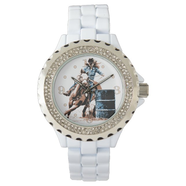 Barrel Racing Horloge (Voorkant)