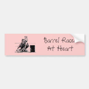 Barrel Racing Horse Bumpersticker