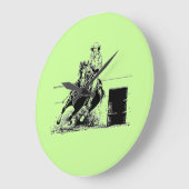 Barrel Racing Horse Grote Klok (Hoek)