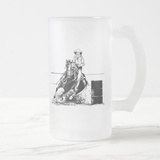 Barrel Racing Horse Matglas Bierpul (Rechts)