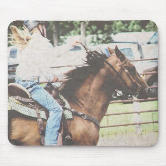 Barrel Racing Horse Muismat (Voorkant)