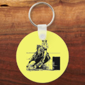 Barrel Racing Horse Sleutelhanger (Voorkant)