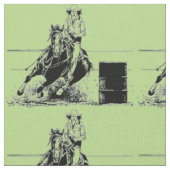 Barrel Racing Horse Stof (Close Up)
