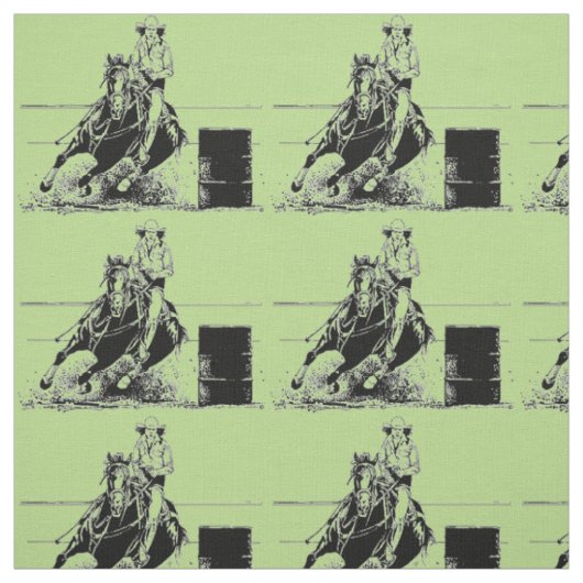 Barrel Racing Horse Stof (Swatch)