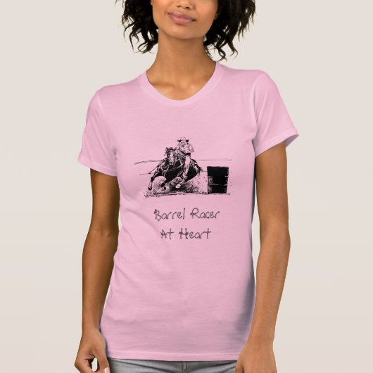 Barrel Racing Horse T-shirt (Voorkant)