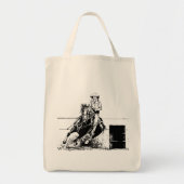 Barrel Racing Horse Tote Bag (Voorkant)