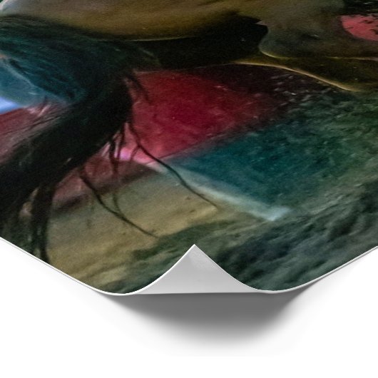 Barrel Racing in Dusk Poster (Hoek)