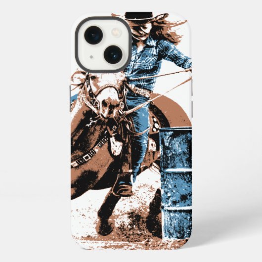 Barrel Racing iPhone Hoesje (Achterkant)