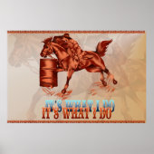 Barrel Racing_It is wat ik doe - Poster (Voorkant)