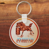 Barrel Racing_It's is wat ik doe - Sleutelhanger (Voorkant)