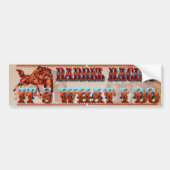 Barrel Racing_It's is wat ik doe tegen bumperstick Bumpersticker (Voorkant)