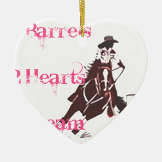 Barrel Racing Keramisch Ornament (Voorkant)