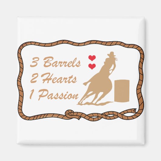 Barrel Racing Magneet (Voorkant)