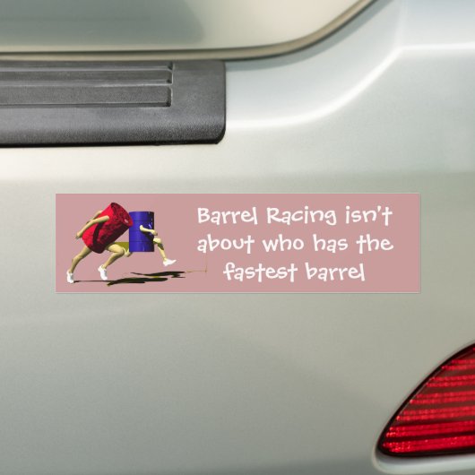 Barrel Racing - Meisjes - Racing Barrels Bumpersticker (Op auto)
