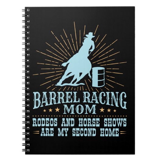 Barrel Racing Mom Rodeos Tweede Huis Notitieboek (Voorkant)
