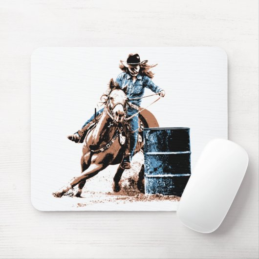 Barrel Racing Muismat (Met muis)