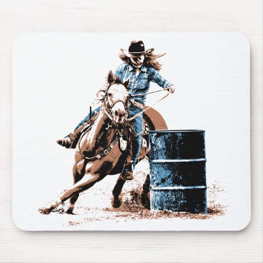 Barrel Racing Muismat (Voorkant)