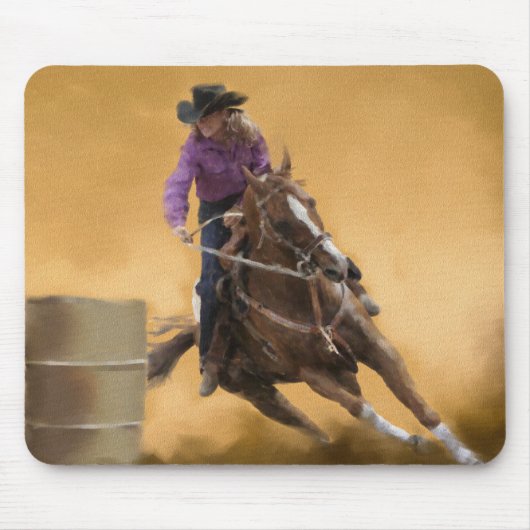 Barrel Racing Muismat (Voorkant)