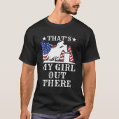 Barrel Racing Pa, dat is mijn Amerikaanse vlag T-shirt (Voorkant)