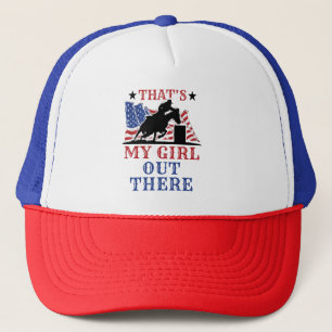 Barrel Racing Pap, dat is mijn meisje daar, Amerik Trucker Pet