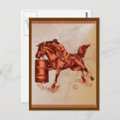 Barrel Racing_Post Card Briefkaart (Voorkant / Achterkant)