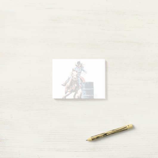 Barrel Racing Post-it® Notes (Op bureau)