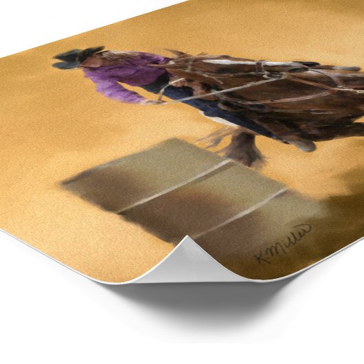 Barrel Racing Poster (Hoek)