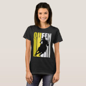 Barrel Racing Queen Rodeo Women Cowgirls Retro Yel T-shirt (Voorkant volledig)