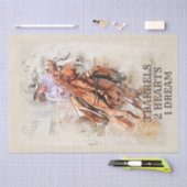 Barrel Racing Quote Tissuepapier (Craft)