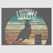 Barrel Racing Quote Tissuepapier (Voorkant)