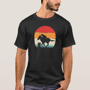 Barrel Racing Rodeo Horse voor mannen Tiener T-shirt