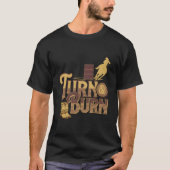 Barrel Racing Shirt Turn N Burn Rodeo Barrel Racer (Voorkant)