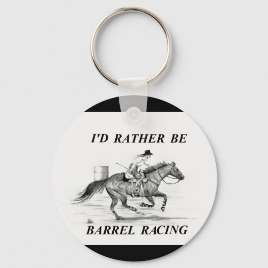 Barrel Racing Sleutelhanger (Voorkant)