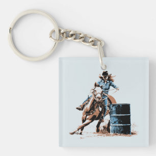 Barrel Racing Sleutelhanger