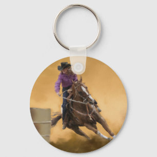 Barrel Racing Sleutelhanger