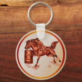 Barrel Racing — Sleutelhanger (Voorkant)