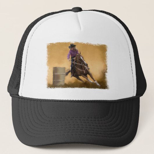 Barrel Racing Trucker Pet (Voorkant)