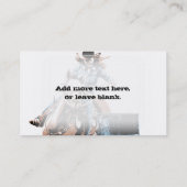 Barrel Racing Visitekaartje (Achterkant)