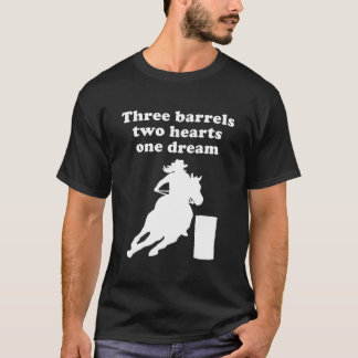 Barrel Racing voor meisjes Tiener haar of vrouwen T-shirt